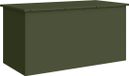 vidaXL Boîte de rangement pour coussins de jardin - Acier galvanisé - Vert olive - 100 x 50,5 x 50 cm