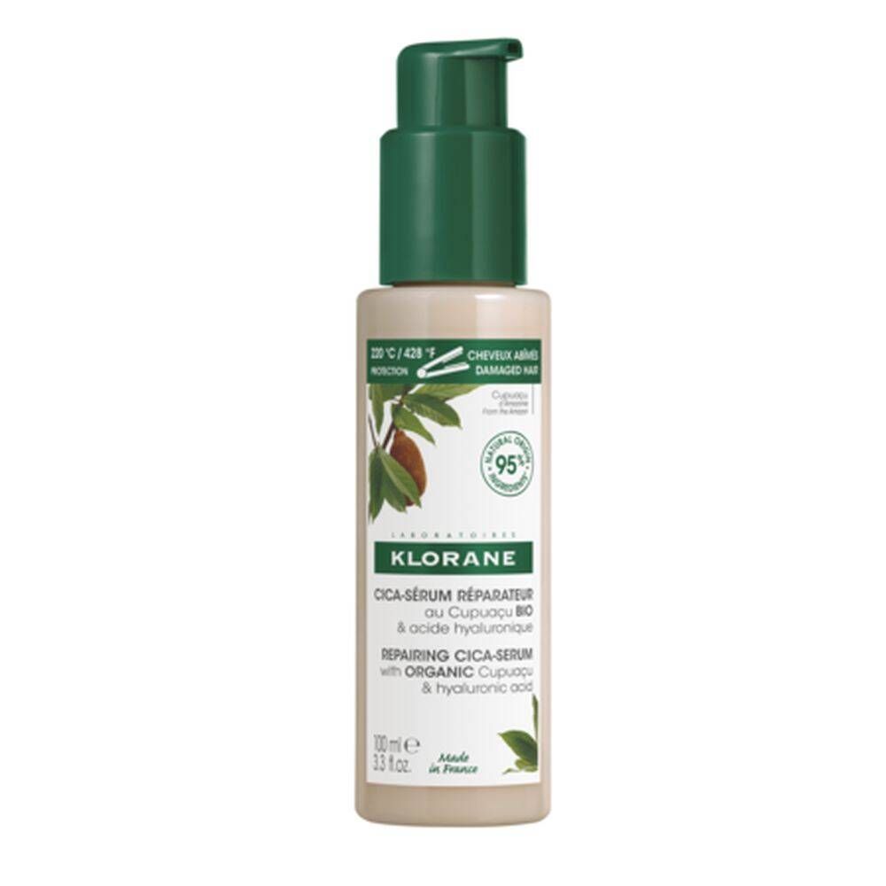 Klorane Repairing Cica-Serum with Organic Cupuaçu & Hyaluronic Acid 100ml