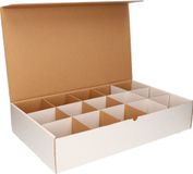 Shoppartners Bouwstenen opbergen sorteerdoos - opbergdoos - met 15 x 10 cm vakken