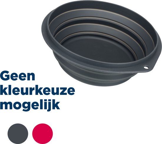 Trixie Voer- & Waterbak Voor Onderweg - Reisvoerbak - Ø 18 cm - Assorti