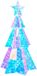vidaXL Prismatische iriserende LED-kerstboom Meerkleurig Ø 20 x 38 cm