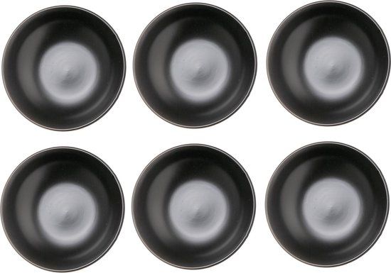 Studio Tavola Black Tie Deep Plates ø 21 cm - Set of 6