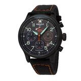 KIENZLE Horloge - Reisen - Quarz Chrono KC408D - Zwart - Heren - Saffierglas - 45mm - 10 ATM