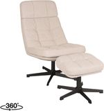 LABEL51 Alvar Fauteuil - Naturel - Stof