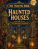 COLOROO Gothic Halloween Ink Tracing Book