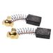 vhbw Set van 2 koolborstels 7 x 11 x 16,5 mm, compatibel met Hitachi SAT180, SB10T, SB75, SB8V2, SP18SA, SP18V elektrisch gereedschap