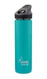 Laken Jannu thermische waterfles met vacuümisolatie met dubbele roestvrijstalen wand 18/8. Tot 24 uur koud, turquoise, 750 ml