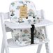 Hauck Réducteur de siège pour chaise haute - Revêtement universel pour chaise bébé Stokke Coussin d'assise Couverture de chaise d'alimentation Rembourrage de siège Afrika