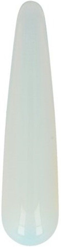 Patipada Massage griffel 7.5 cm Opaliet synth - wit - 7.5 cm