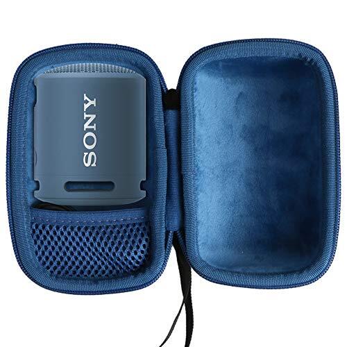 khanka Hard Case Draagtas voor Sony SRS-XB13 Compacte en draagbare waterdichte draadloze luidspreker. (Interieur blauw)