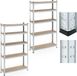 Merkloos Relaxdays Stellingkast - set van 2 - 180x100x30 cm - tot 500 kg