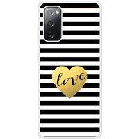 Samsung Siliconen hoesje compatibel met Galaxy S20 FE Love kleurrijk