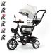 Tricycle for children - With push bar - Swiveling seat - Large wheels - Basket and bag - Suitable for children from 1 to 5 years - Load capacity >20 kg - Grey