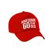 Bellatio Decorations Awesome 60 year old - 60 jaar - rood - volwassenen - baseball cap