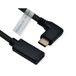 Roline Type C Video Kabel, USB-C (DP Alt Mode) Extension Kabel C-C, M/F, Zwart, 2 m