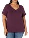 Amazon Essentials Dames T-shirt met korte mouwen en V-hals