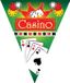 Merkloos / Sans marque Espa Nv Vlaggenlijn Casino - 3x - kunststof - 5 meter - casino/hollywood - themafeest