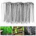 Velway 100 stuks tuinharingen U-vormig - 150 mm Φ3 mm metalen grondpalen kunstgrasspelden