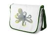 Bonamaison Digitaal bedrukte Messenger schooltas met kaki riem voor meisjes en jongens, boodschappentassen voor scholieren, schoudertassen, grootte: 29x36 cm