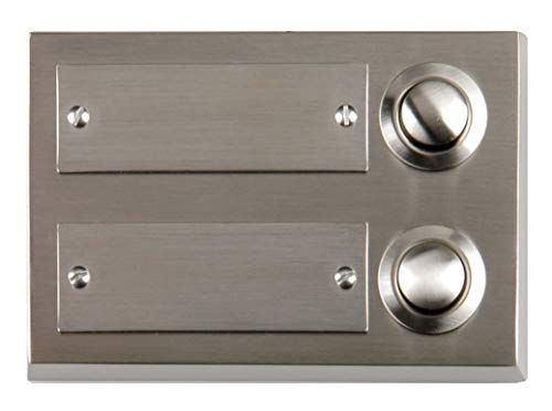 Unitec 41105 roestvrijstalen belknop 2-voudig, opbouw