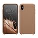 kwmobile hoesje geschikt voor Apple iPhone XS Max - Hoesje met siliconen coating - Smartphone case in cappuccino