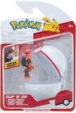 Jazwares Pokémon Clip'n'Go Poké Balls Charcadet & Premier Ball Mini-Figuur