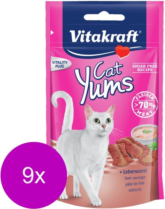 VITAKRAFT Cat Liquid Snack 6 stuks - Kattensnack - 11 x Eend