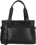 Hide & Stitches Porto Schoudertas - Leer - Zwart