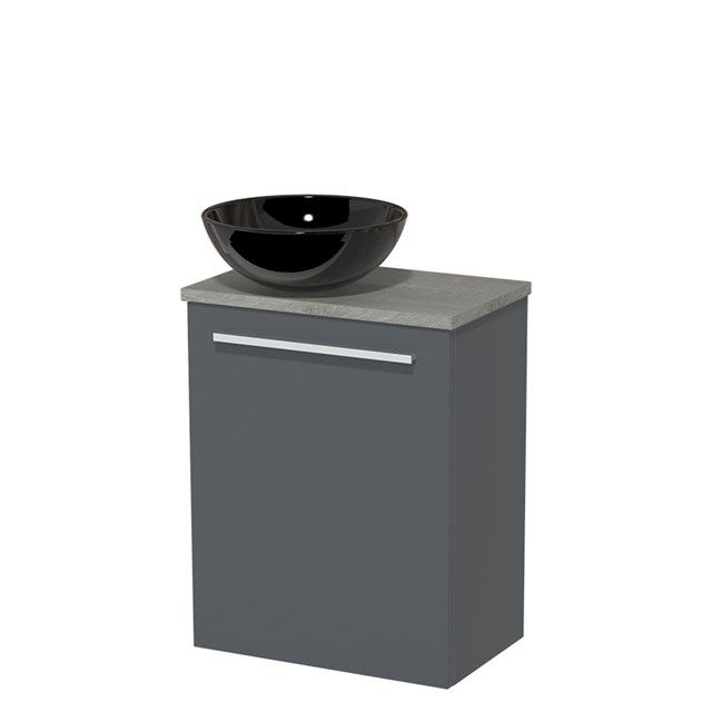 Maxaro Toiletmeubel Modulo Donkergrijs 41 cm