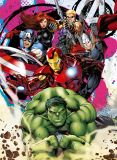 Ravensburger Nathan Puzzle Marvel Avengers - Les Avengers en Action - 200 à 499 pièces