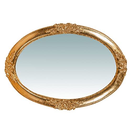 Biscottini vintage spiegel, 63 x 45 cm, wandspiegel voor badkamer en slaapkamer, ingangsspiegel