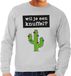 Bellatio Decorations Shoppartners Bv Wil je een Knuffel tekst sweater grijs heren - heren trui Wil je een Knuffel? XL
