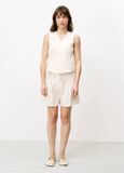 FRNCH PARIS FRNCH Novalie short linnen met structuur beige