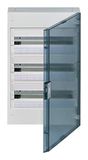 Hager Systems VB318TE Serie VB oppervlaktebox Vega, 54 modules, 3-rijen, transparante deur