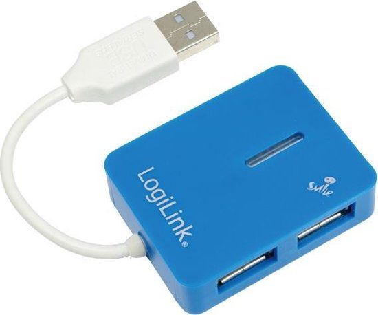 LogiLink USB 2.0 4-Port Hub - Blue