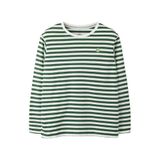 NAME IT KIDS gestreepte longsleeve - groen/wit