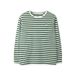 NAME IT KIDS gestreepte longsleeve - groen/wit