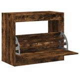 vidaXL Schoenenkast 80x42x69 cm bewerkt hout gerookt eikenkleurig