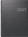 BRUNNEN 1076365907 Buchkalender Mod. 763 2027 A4, Kunststoff, vulkanschwarz