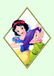 Komar Disney muurschildering Snow White & Dopey | kinderkamer, babykamer, decoratie, kunstdruk | zonder lijst | WB082-50x70 | Grootte: 50 x 70 cm (breedte x hoogte)