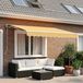 Maison Exclusive - Parasol électrique avec éclairage LED et capteur, 6 x 3 mètres, couleur : sable