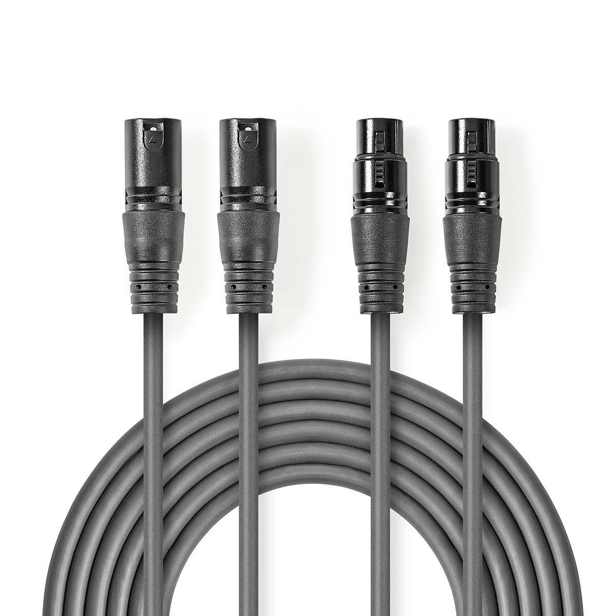 Nedis COTH15030GY30 - Audio kabel - 3 m - Grijs