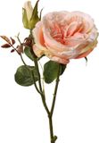 Top Art Kunstbloem roos Little Joy - roze - 38 cm