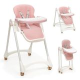 Interbaby | Evolutieve inklapbare babystoel voor 6-36 maanden, max. 20 kg, aluminium, 3-voudig verstelbare rugleuning, verstelbare poten en dienblad, veiligheidsgordel.