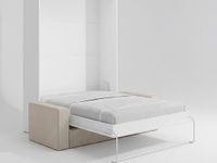 Vente-unique Bedkast hout wit 160 x 200 cm