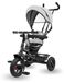 Tricycle enfant - 1 à 4 ans - Max 20 kg - Avec barre de poussée - Gris - Poignée pour parents