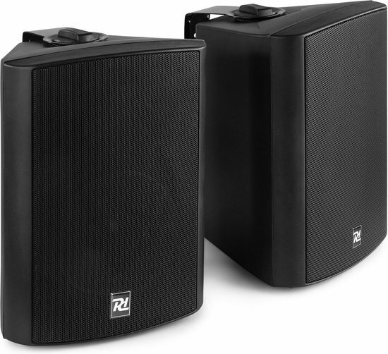 Power Dynamics DS65MB Bluetooth speakerset met muurbeugels - 125W - Zwart