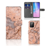 B2Ctelecom Samsung S10 Lite Bookcase Marmer Oranje