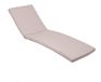Coussin pour bain de soleil – Matelas pour chaise longue avec housse amovible – 185 x 60 x 5 cm – Gris galet