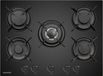 DAEWOO Cuisinière à gaz, 5 foyers, 70 cm, 11100 W, BH7GKF51BNM, noir